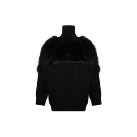 Maglione a collo alto con zip e bandiera LGBTQ “Black” 543766T17621069