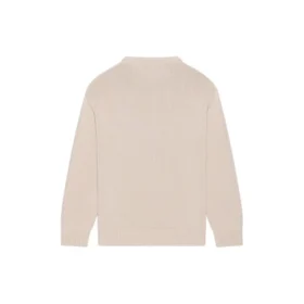 Maglione a collo rotondo in maglia con logo BB Laurel Crown “Beige” 664369T32119028