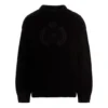 Maglione a collo rotondo in maglia con logo BB Laurel Crown “Nero” 664369T32111000