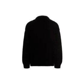 Maglione a collo rotondo in maglia con logo BB Laurel Crown “Nero” 664369T32111000