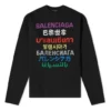 Maglione a collo rotondo “Nero Multicolore” 646491T15952771