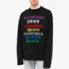 Maglione a collo rotondo “Nero Multicolore” 646491T15952771
