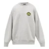 Maglione a girocollo con logo B Crest in stile sportivo “Grey” 671125TLV601300