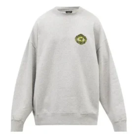 Maglione a girocollo con logo B Crest in stile sportivo “Grey” 671125TLV601300