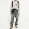 Maglione a girocollo con logo B Crest in stile sportivo “Grey” 671125TLV601300