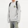 Maglione a girocollo con logo B Crest in stile sportivo “Grey” 671125TLV601300