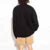 Maglione a girocollo con logo Sporty B Crest “Nero” 671125TLV60-1000