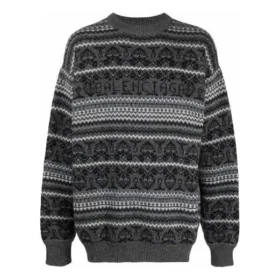 Maglione a girocollo Fair Isle “Grey” 675280T16121240