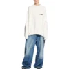 Maglione a girocollo Strike 1917 Oversize “Bianco” 699242TMVH29800