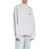 Maglione a girocollo Strike 1917 Oversize “Grigio chiaro” 699212TMVH21023