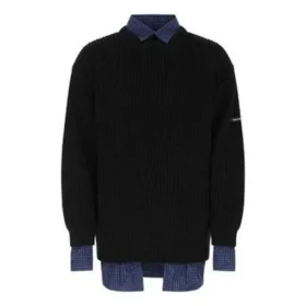 Maglione a strati con dettagli “Black” 675268T32151000