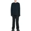 Maglione con logo all-over “Dark Blue Green” 736247T32334301