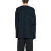 Maglione con logo all-over “Dark Blue Green” 736247T32334301