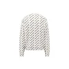 Maglione con logo all-over “White Black” 736247T32339054