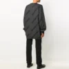 Maglione con logo in maglia intarsiata “Grey” 625970T31781262
