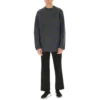 Maglione con logo in maglia intarsiata “Grigio scuro” 623283T15671035