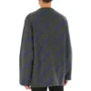 Maglione con logo in maglia intarsiata “Grigio scuro” 623283T15671035