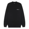 Maglione con logo ricamato, vestibilità media “Nero” 652981TKV871070