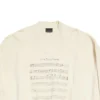 Maglione con logo SS24 e spartito “Beige” 699212TMVO69069