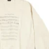 Maglione con logo SS24 e spartito “Beige” 699212TMVO69069