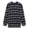 Maglione con logo su tutta la superficie “Black” 625984T31841070