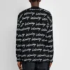 Maglione con logo su tutta la superficie “Black” 625984T31841070