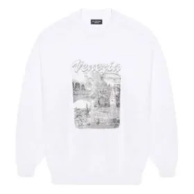 Maglione con stampa Venezia “White” 652981TKV899094