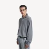 Maglione da uomo a collo alto in grigio melange Maglione da uomo a collo alto in grigio melange