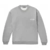 Maglione da uomo Balenciaga con collo rotondo e motivo alfabetico Micro Mark, grigio 556147TBV141300