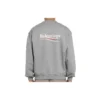 Maglione da uomo Balenciaga con collo rotondo e motivo alfabetico Micro Mark, grigio 556147TBV141300