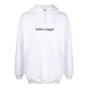 Maglione da uomo Balenciaga con logo, oversize, bianco 570811TIV559040