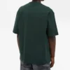 Maglione da uomo Balenciaga con stampa alfabetica, collo rotondo e maniche corte, verde 612966TIV543011