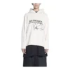 Maglione da uomo Balenciaga x RuPaul Crossover FW21 con stampa alfabetica, bianco crema 670946TLV569057