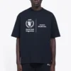 Maglione da uomo Balenciaga x WFP 1ª generazione con stampa logo, collo rotondo e maniche corte, nero 612966THV841000