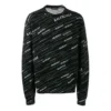 Maglione girocollo con logo jacquard “Black” 555381T15241070