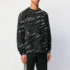 Maglione girocollo con logo jacquard “Black” 555381T15241070