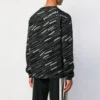 Maglione girocollo con logo jacquard “Black” 555381T15241070
