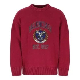 Maglione girocollo con logo universitario “Red” 675267T32176164