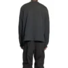 Maglione girocollo con ricamo BB sulla manica “Washed Black White” 699191TMVG79034
