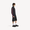Maglione ibrido da uomo con zip in grigio scuro