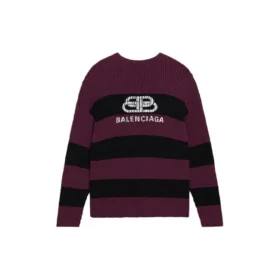 Maglione in maglia Border BB “Viola Nero” 608760T31621087 Maglione in maglia Border BB “Viola Nero” 608760T31621087