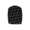 Maglione in maglia con logo script su tutta la superficie “Nero” 646493T41121070