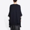 Maglione in maglia con scollo a V effetto consumato “Navy” 696091T16420414