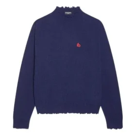 Maglione in maglia di lana a collo alto Double B “Blue” 682010T16274011 Maglione in maglia di lana a collo alto Double B “Blue” 682010T16274011