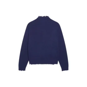 Maglione in maglia di lana a collo alto Double B “Blue” 682010T16274011 Maglione in maglia di lana a collo alto Double B “Blue” 682010T16274011