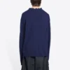Maglione in maglia di lana a collo alto Double B “Blue” 682010T16274011