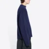 Maglione in maglia di lana a collo alto Double B “Blue” 682010T16274011