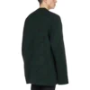 Maglione in maglia di lana con collo rotondo e logo su tutta la superficie “Dark Green” 657400T15673050