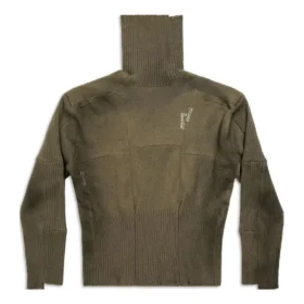 Maglione realizzato con calze riciclate “Dark Green” 768686T71932525 Maglione realizzato con calze riciclate “Dark Green” 768686T71932525