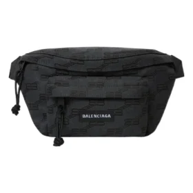 Marsupio medio Signature in tela jacquard BB Monogram “Nero” 713042210HH1061